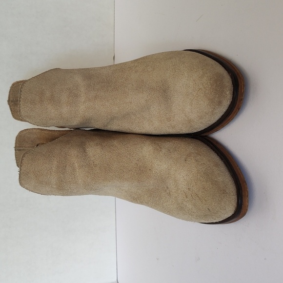 Zara nude tan suede ankle boots 36 - Picture 7 of 10